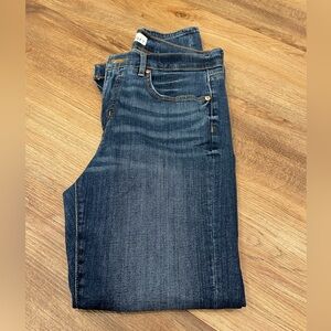 Loft Women’s denim jeans slim pockets size 8